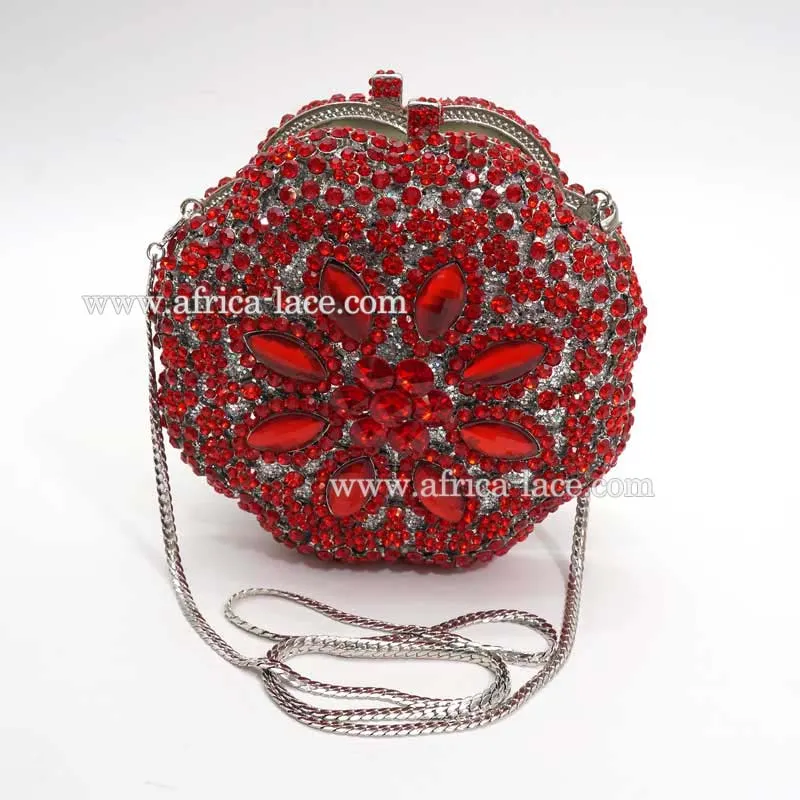 Yesbay Women Rose Flower Pattern Faux Silk Handbag Bridal Clutch Bag for  Wedding Evening Party,Red - Walmart.com