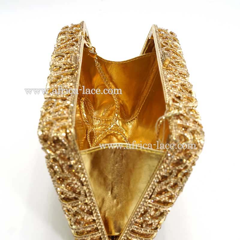 Luxury Diamond Box Shaped Party Clutch Wedding Evening Bag for