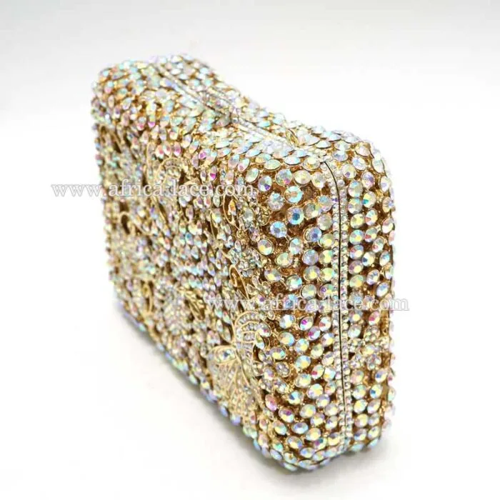 luxury crystal clutch bag