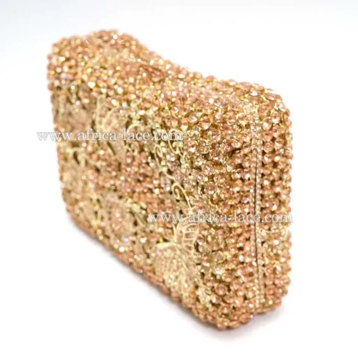 luxury crystal clutch bag