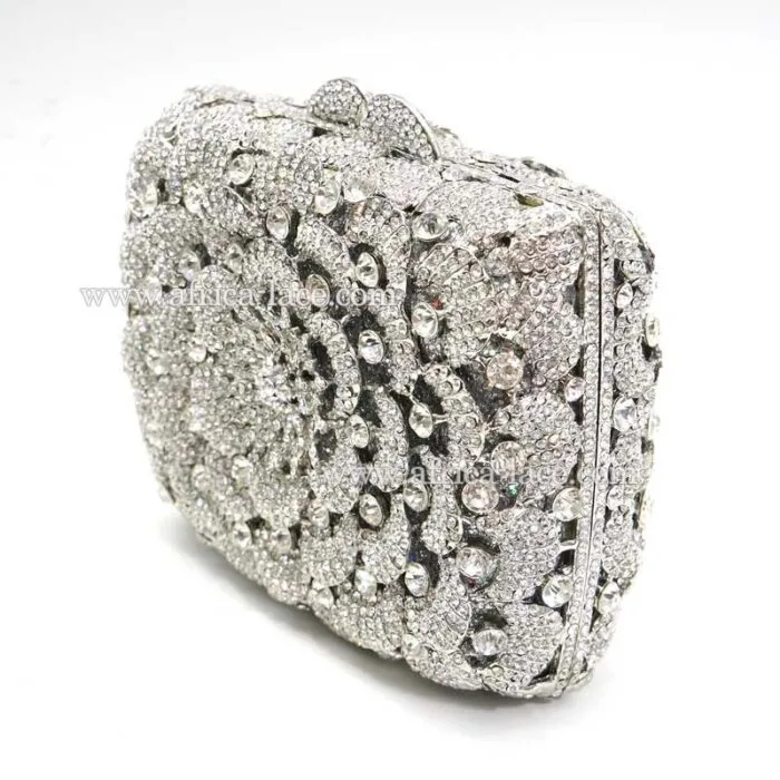 luxury crystal clutch bag