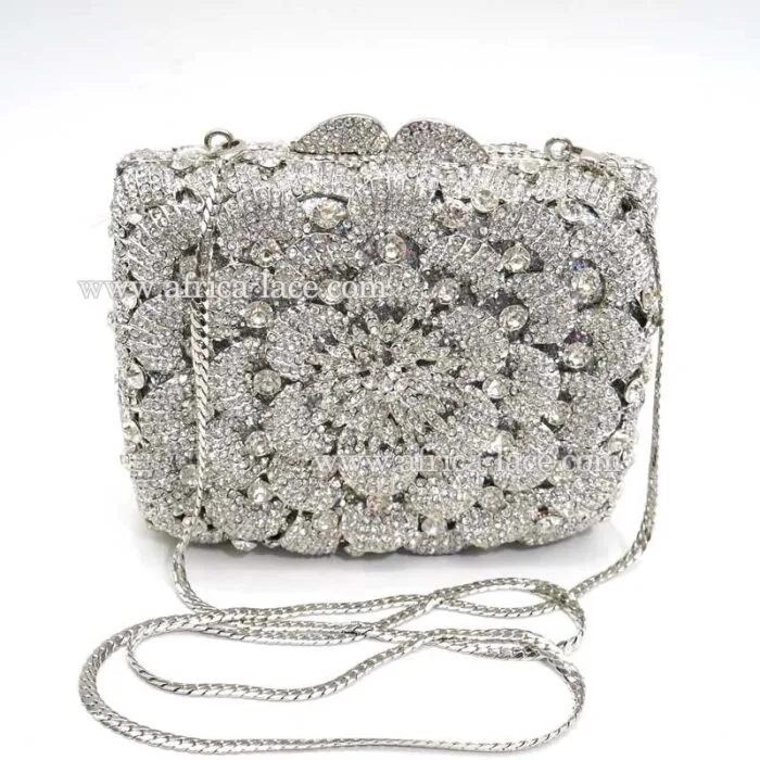 luxury crystal clutch bag