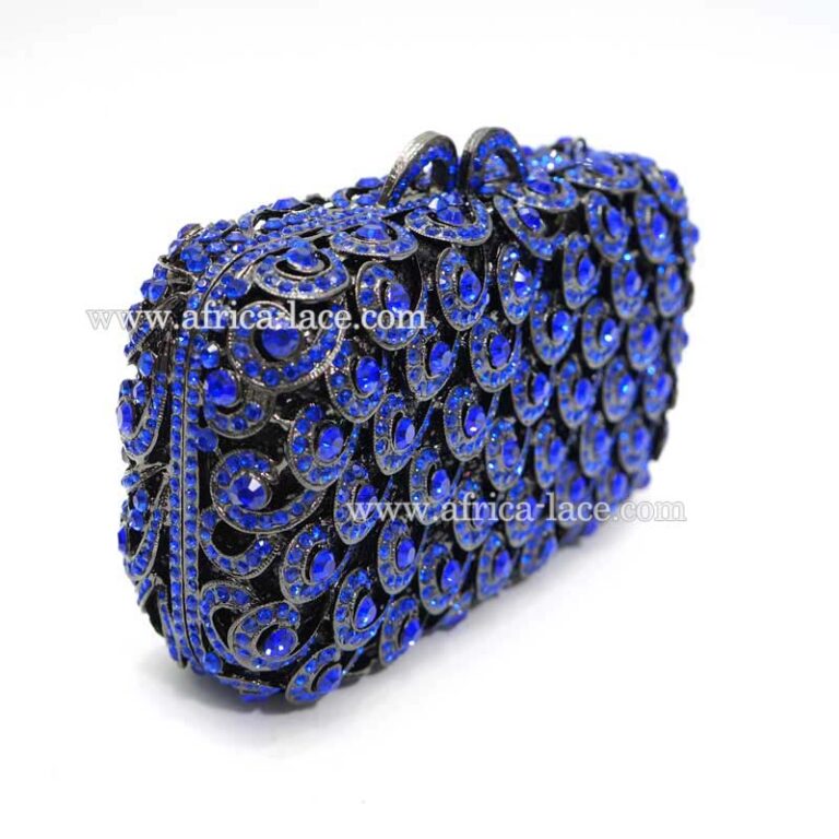 New Luxury crystal clutch Bag Crystal Evening bag CL-119A in blue