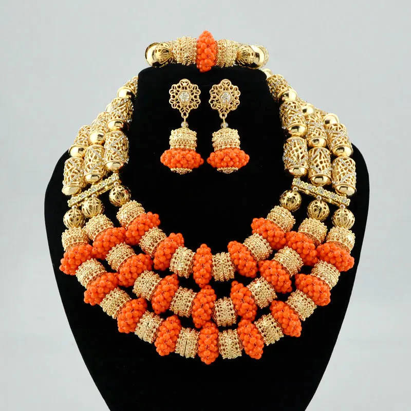 African wedding hot sale jewelry set