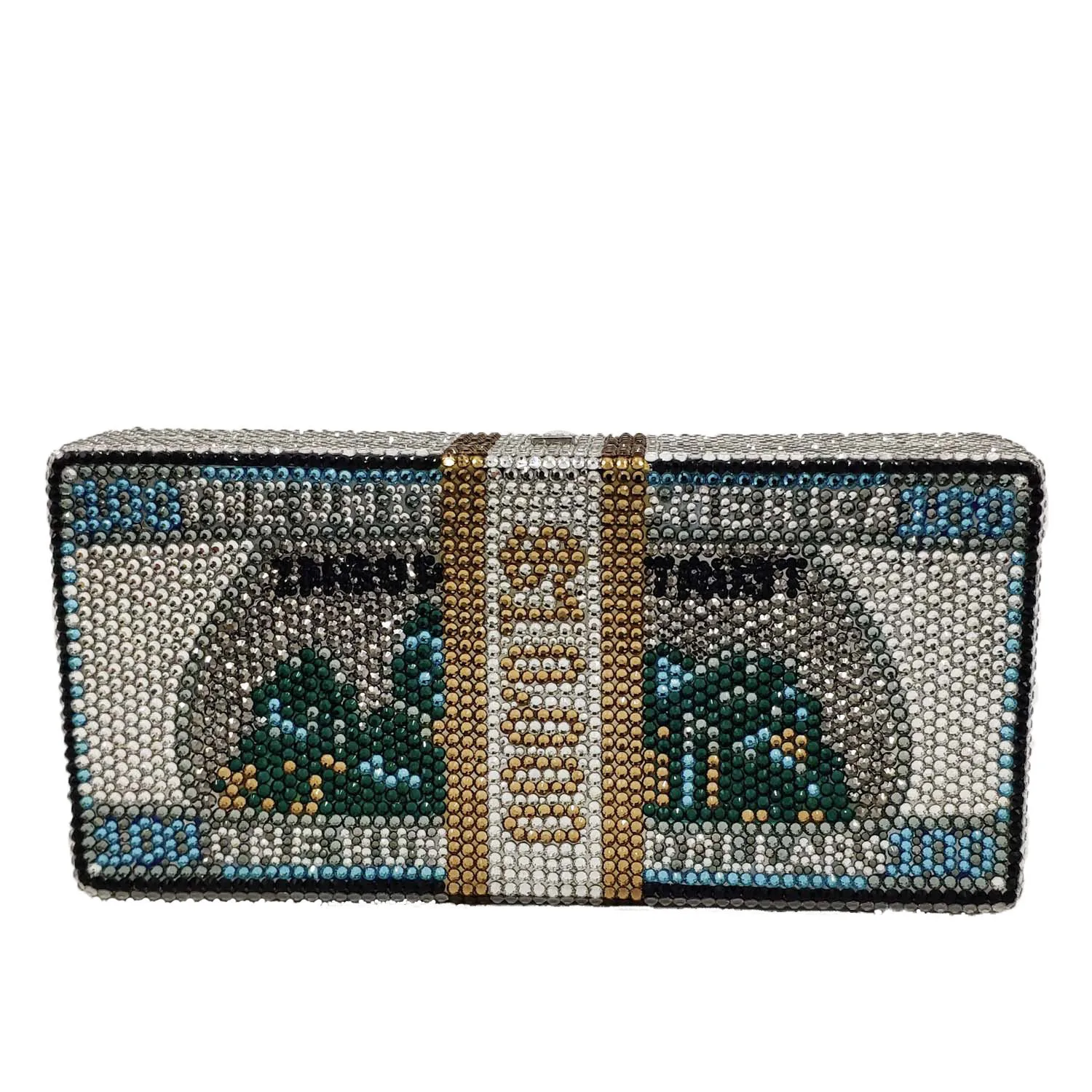 Money design clutch online bag