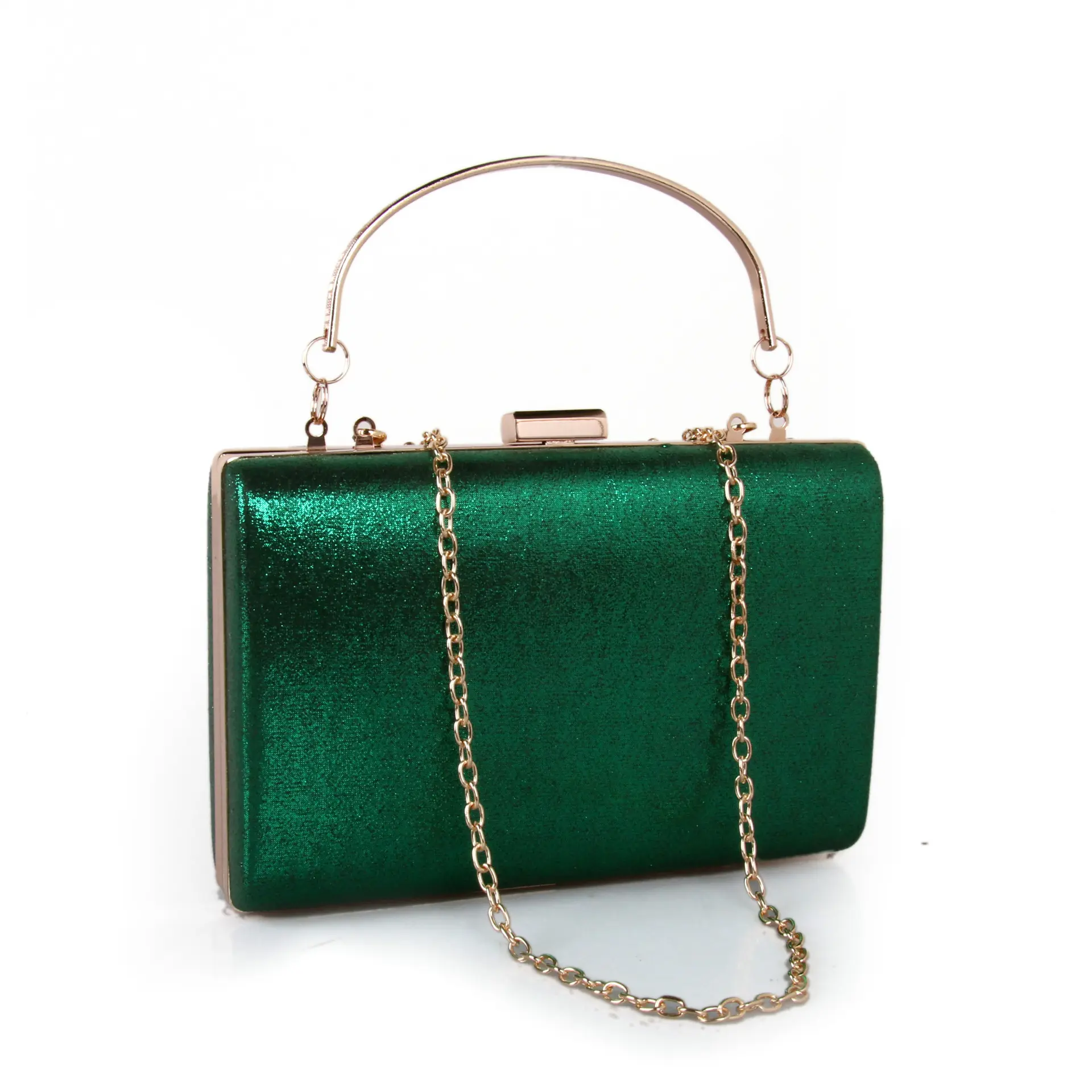 Finley “Cocktail Party” Clutch in Emerald Green Leather - Jeffrey Levinson